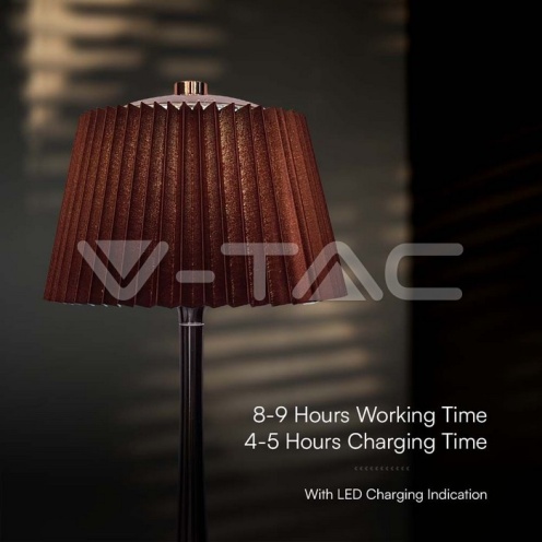 1.5W LED Настолна Лампа 3in1 Хром + Кафяво 40lm - изглед 7 - rZ commerce 1.5W LED Настолна Лампа 3in1 Хром + Кафяво 40lm - изглед 7
