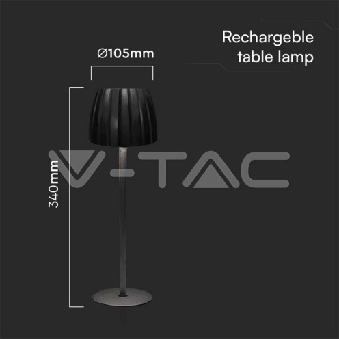 2.7W LED Настолна Лампа 3in1 Чернa - изглед 2 - rZ commerce 2.7W LED Настолна Лампа 3in1 Чернa - изглед 2
