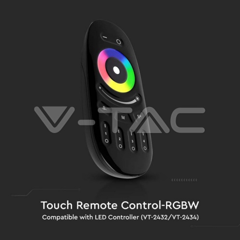 Тъч Дистанционно RGB + Бяло - Черно - изглед 3