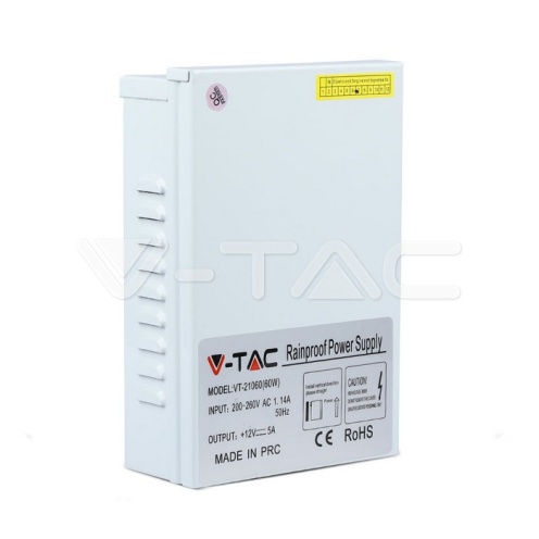 LED Захранване - 60W 12V IP45 - изглед 1