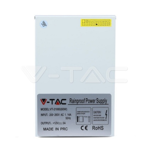 LED Захранване - 60W 12V IP45 - изглед 3