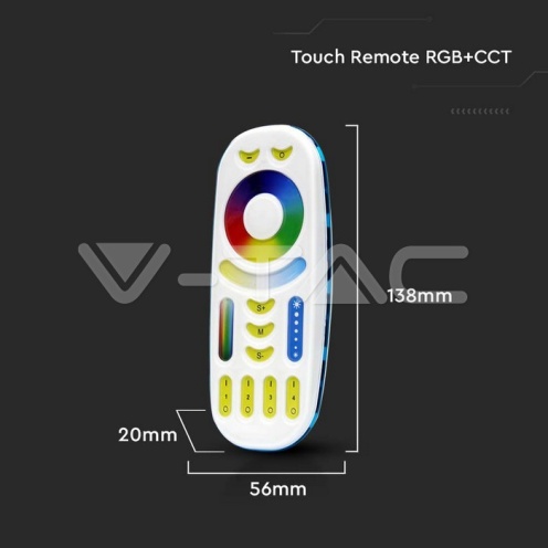 Тъч Дистанционно RGB + CCT - изглед 5