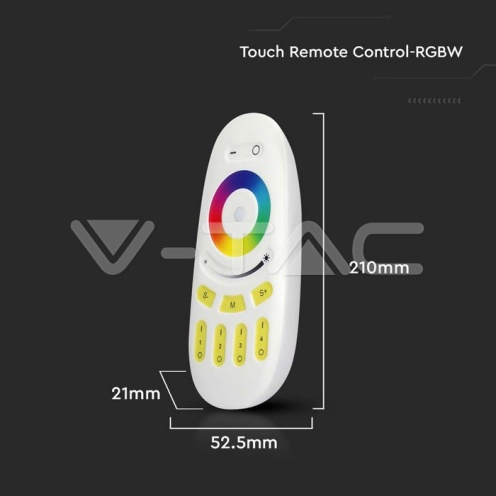 Тъч дистанционно RGB + Бяло - Бяло - изглед 5