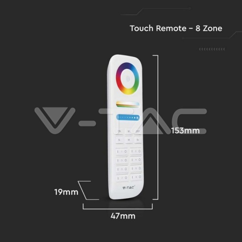 Тъч Дистанционно 8 Канално RGB - изглед 8