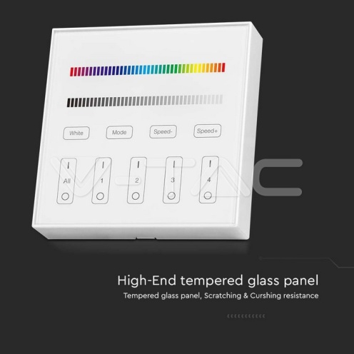 Дистанционно Тъч 4 Канално RGB+W Стена - изглед 5