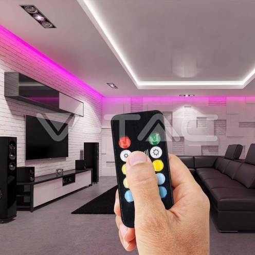 Wifi Контролер + Дистанционно CCT 3в1+RGB 24 Бутона - изглед 8