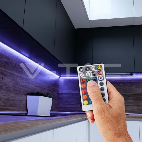 Wifi Контролер + Дистанционно CCT 3в1+RGB 28 Бутона - изглед 9