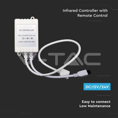 IR Контролер + Дистанционно CCT 3в1+ 24 Бутона - изглед 2