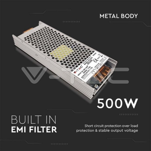 LED Захранване 500W 12V 42A IP20 - изглед 3 - rZ commerce LED Захранване 500W 12V 42A IP20 - изглед 3