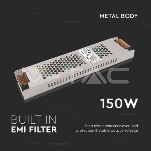 LED Захранване 150W 12V 12.5A IP20 - изглед 3 - rZ commerce LED Захранване 150W 12V 12.5A IP20 - изглед 3