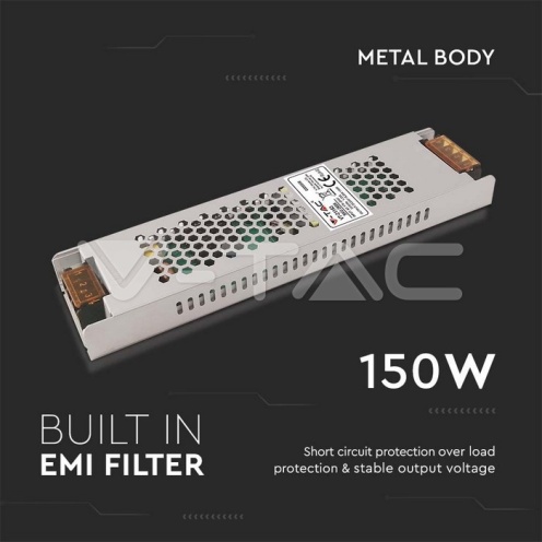 LED Захранване 150W 24V 6.25A IP20 - изглед 3 - rZ commerce LED Захранване 150W 24V 6.25A IP20 - изглед 3