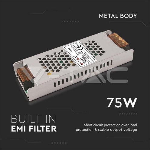 LED Захранване 75W 24V 3.15A IP20 - изглед 3 - rZ commerce LED Захранване 75W 24V 3.15A IP20 - изглед 3