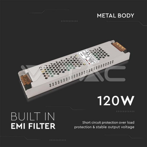 LED Захранване 120W 12V 10A IP20 - изглед 3 - rZ commerce LED Захранване 120W 12V 10A IP20 - изглед 3
