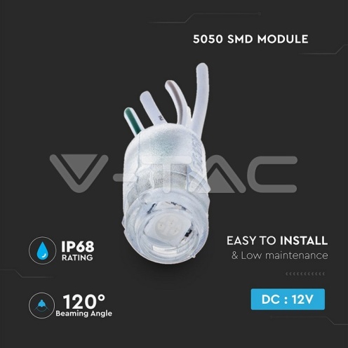 LED Модул 0.24W SMD2835 Жълт IP68 - изглед 2