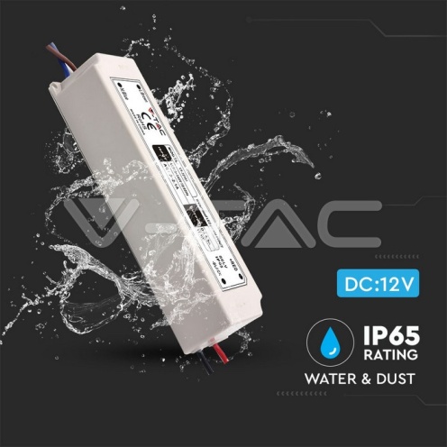 LED Захранване Slim Plastic - 100W 12V IP45 - изглед 3