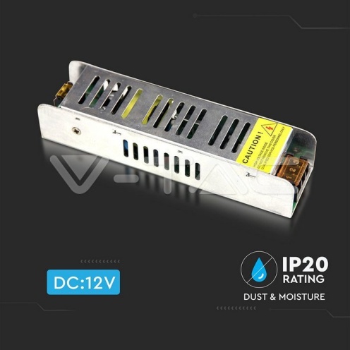LED SLIM Захранване - 25W 12V 2,1A Метал - изглед 2