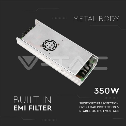 LED Захранване Slim - 350W IP20 12V 5A - изглед 4