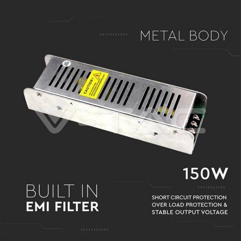 LED Захранване - 150W Димиращо За Лед Лента 24V 6.25A IP20 - изглед 3