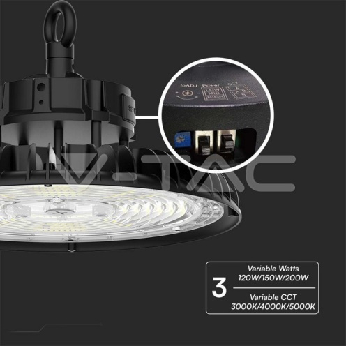 120W/150W/200W LED Камбана 3в1 3000K;4000K;5000K UFO 160lm/W - изглед 7 - rZ commerce 120W/150W/200W LED Камбана 3в1 3000K;4000K;5000K UFO 160lm/W - изглед 7