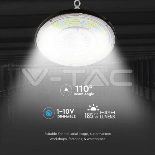 LED Камбана 100W Meanwell Driver 4000K Димираща - изглед 4