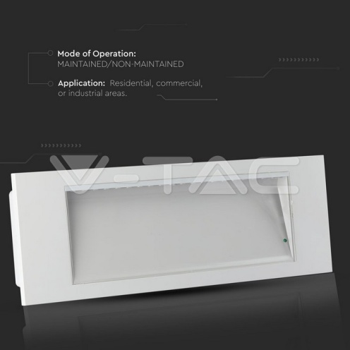 3.8W LED Евакуационно Тяло 6000К IP20 - изглед 3 - rZ commerce 3.8W LED Евакуационно Тяло 6000К IP20 - изглед 3