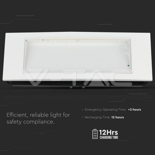 3.8W LED Евакуационно Тяло 6000К IP20 - изглед 5 - rZ commerce 3.8W LED Евакуационно Тяло 6000К IP20 - изглед 5