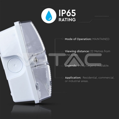 4W LED Евакуационно Тяло 6000К - изглед 7