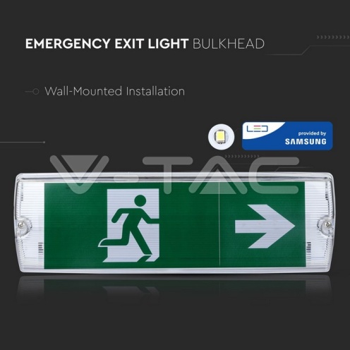 4W LED Евакуационно Тяло 6000К - изглед 6