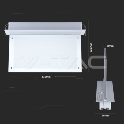 2W LED Евакуационно Таван За Вграждане 6000К - изглед 10