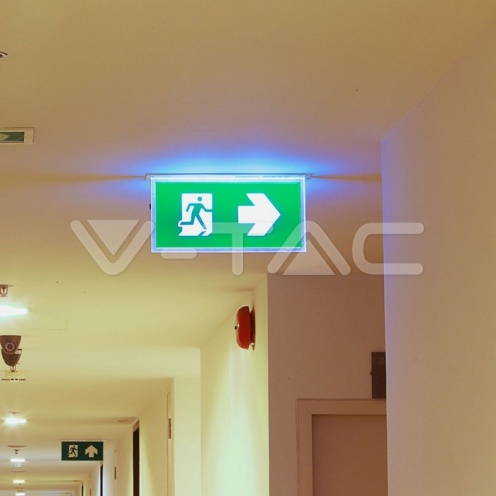 2W LED Евакуационно Таван За Вграждане 6000К - изглед 2