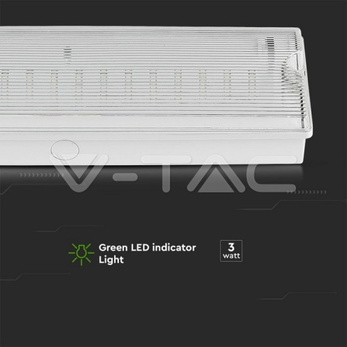 3W Евакуационна Табела Стена 12 Часа Зареждане 6400К IP65 1200 mah - изглед 3 - rZ commerce 3W Евакуационна Табела Стена 12 Часа Зареждане 6400К IP65 1200 mah - изглед 3