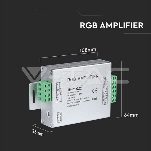 Усилвател За LED Лента RGB 5050 - изглед 5 - rZ commerce Усилвател За LED Лента RGB 5050 - изглед 5