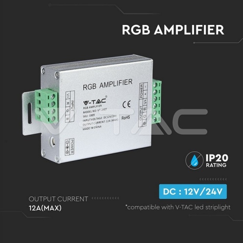 Усилвател За LED Лента RGB 5050 - изглед 4 - rZ commerce Усилвател За LED Лента RGB 5050 - изглед 4