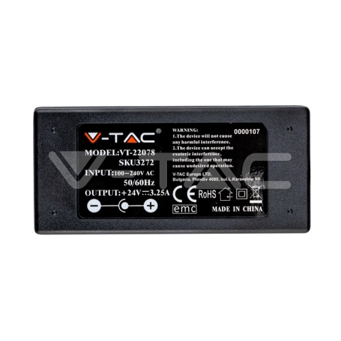 LED Захранване - 78W 24V 3.5A IP44 Пластик - изглед 3