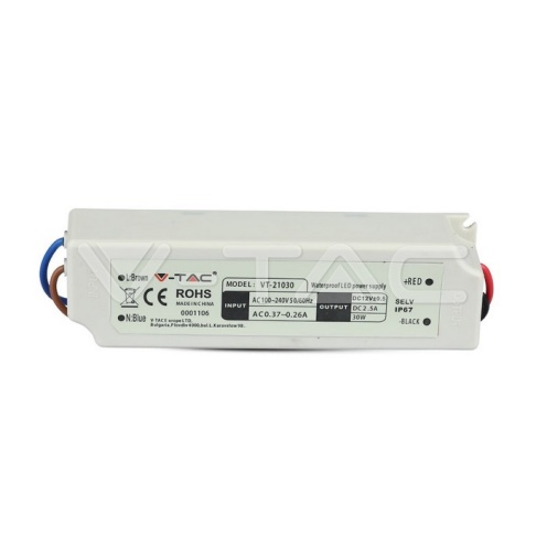 LED Захранване Slim Plastic - 30W 12V IP67 - изглед 2