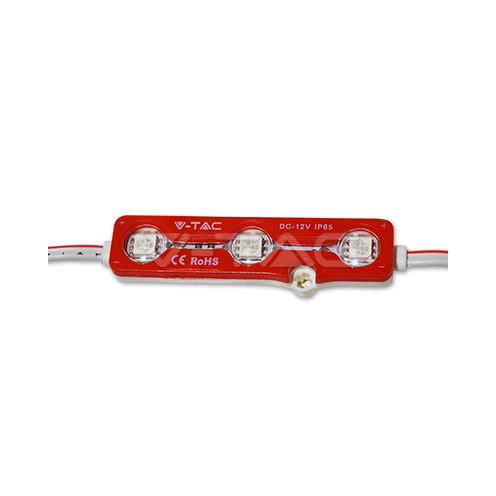 LED Модул 3LED SMD5050 Red IP67 - изглед 2