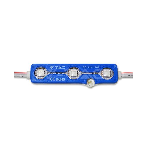 LED Модул 3LED SMD5050 Blue IP67 - изглед 2