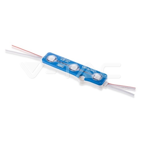 LED Модул 3LED SMD5050 Blue IP67 - изглед 1