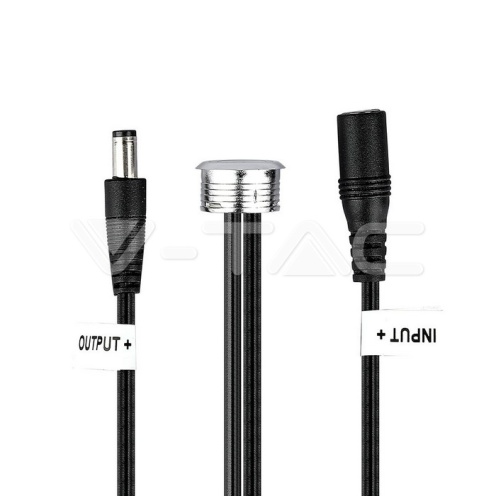 LED Ключ Touch Димер Сребро + Черно - изглед 2