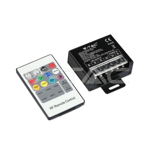 LED RGB Controller With 20 Key RF Remote Control Small - изглед 2