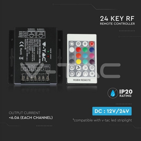 LED RGBW Sync Controller With 24B BF Dimmer - изглед 5