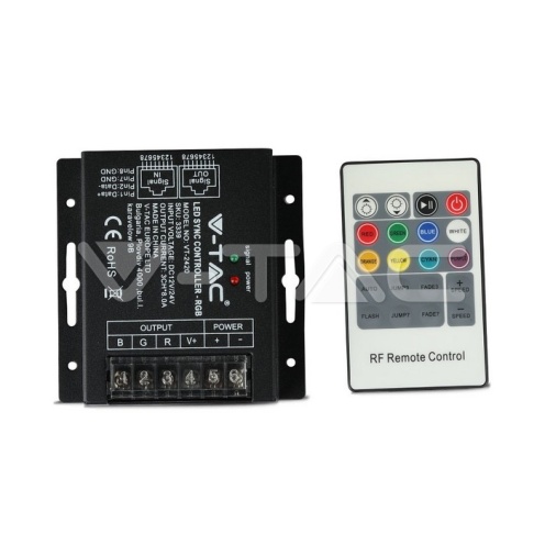 LED RGB Controller With 20 Key RF Remote Control - изглед 1