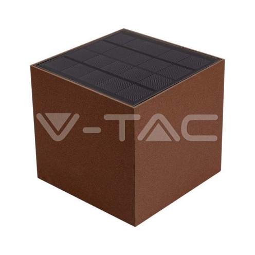 9W COB LED Соларна Стенна Лампа с Батерия 1x2600mAh 16ч. 4000K Кафяво Тяло IP65 - изглед 5