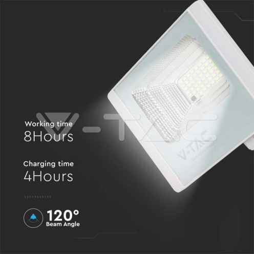 50W LED Соларен Прожектор 6000К Бяло Тяло - изглед 7 - rZ commerce 50W LED Соларен Прожектор 6000К Бяло Тяло - изглед 7