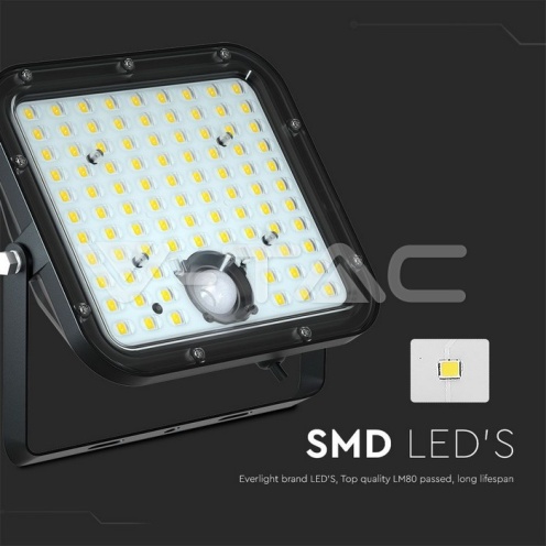 30W LED Соларен Прожектор Черен 6000K 4800LM - изглед 15 - rZ commerce 30W LED Соларен Прожектор Черен 6000K 4800LM - изглед 15