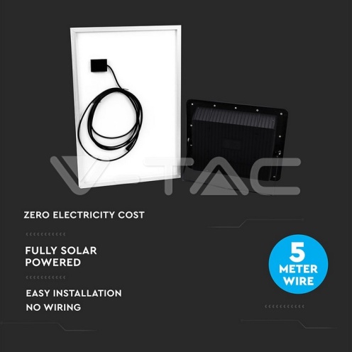 50W LED Соларен Прожектор 6000К - изглед 7 - rZ commerce 50W LED Соларен Прожектор 6000К - изглед 7