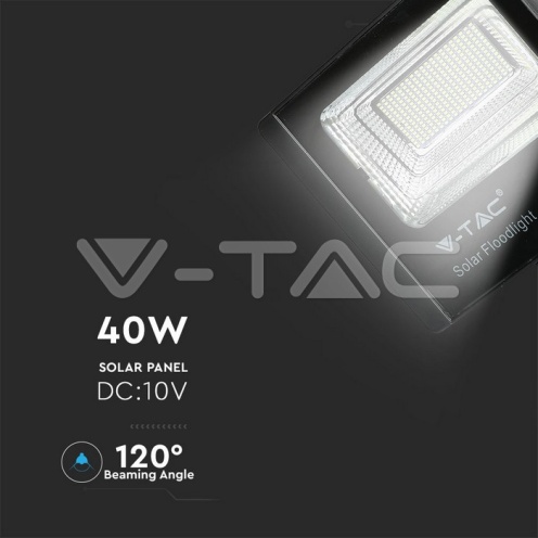 40W LED Соларен Прожектор 6000К - изглед 6 - rZ commerce 40W LED Соларен Прожектор 6000К - изглед 6