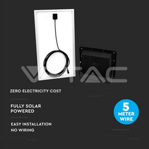 40W LED Соларен Прожектор 6000К - изглед 7 - rZ commerce 40W LED Соларен Прожектор 6000К - изглед 7