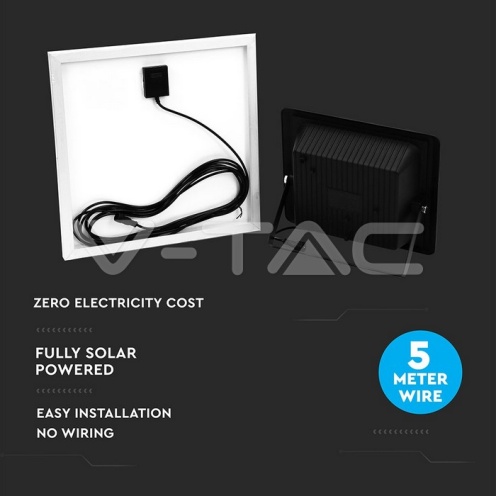 20W LED Соларен Прожектор 6000К - изглед 8 - rZ commerce 20W LED Соларен Прожектор 6000К - изглед 8