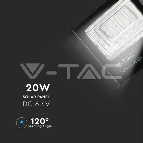 20W LED Соларен Прожектор 6000К - изглед 6 - rZ commerce 20W LED Соларен Прожектор 6000К - изглед 6